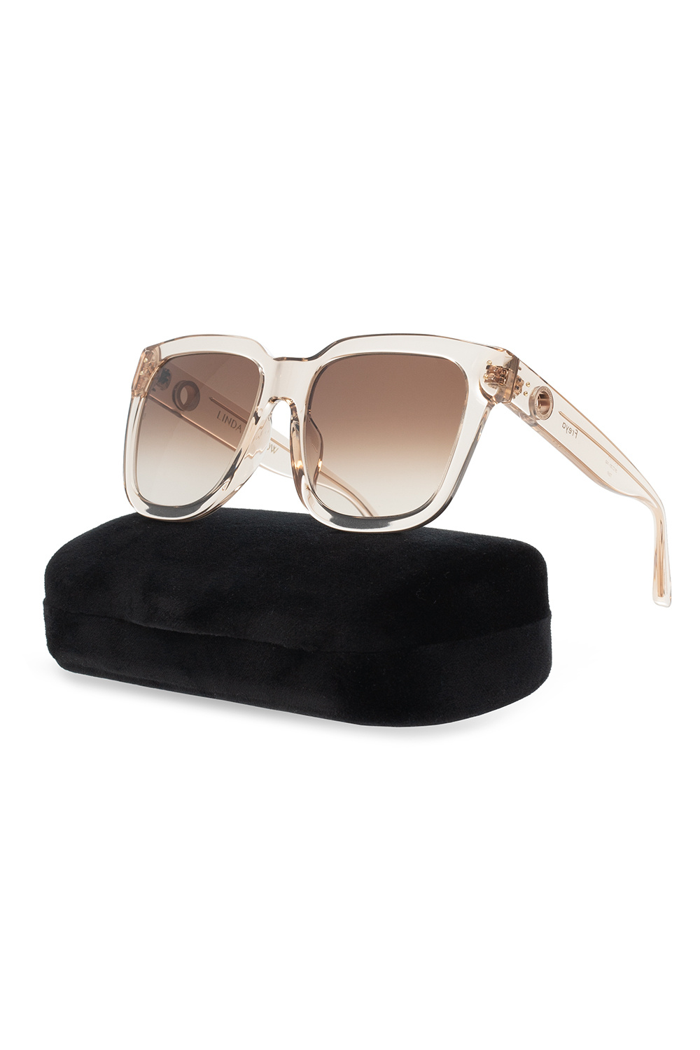 Linda Farrow logo sunglasses